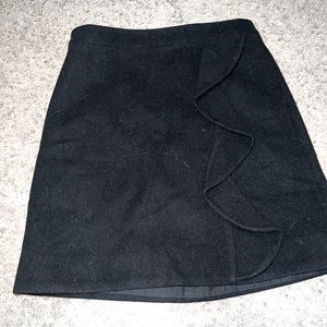 Black mini skirt